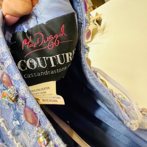 Mac Duggal Couture Cassandra Stone lavender pageant & prom gown - Size 2/4 - Picture 5 of 5